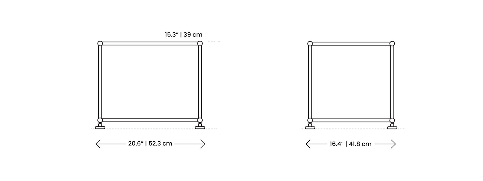 Dimensions Haller Side Table Desktop