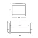 LC2 Loveseat Replica by Le Corbusier for Cassina - Image 7