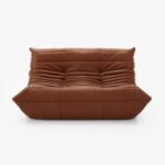 Togo Loveseat Leather Two Seater Replica by Michel Ducaroy for Ligne Roset