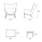 CH445 Wing Chair Replica by Hans J. Wegner for Carl Hansen & Søn - Image 12